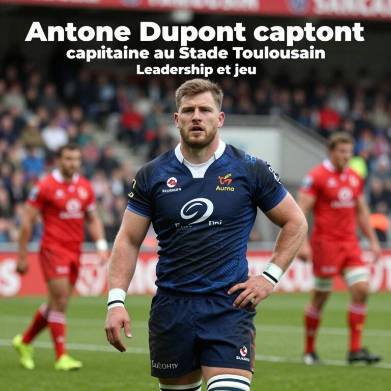 Antoine Dupont capitaine au Stade Toulousain : leadership et jeu