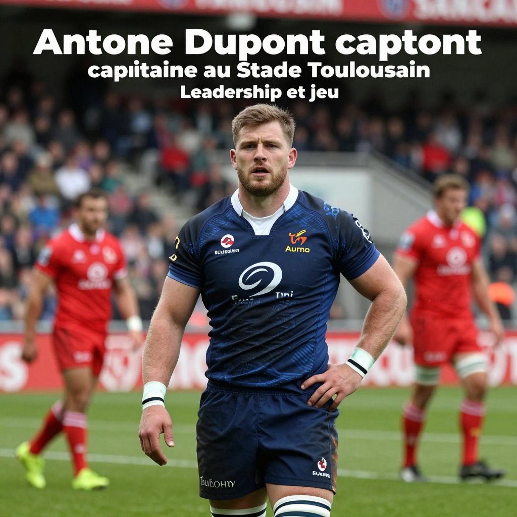 Antoine Dupont capitaine au Stade Toulousain : leadership et jeu