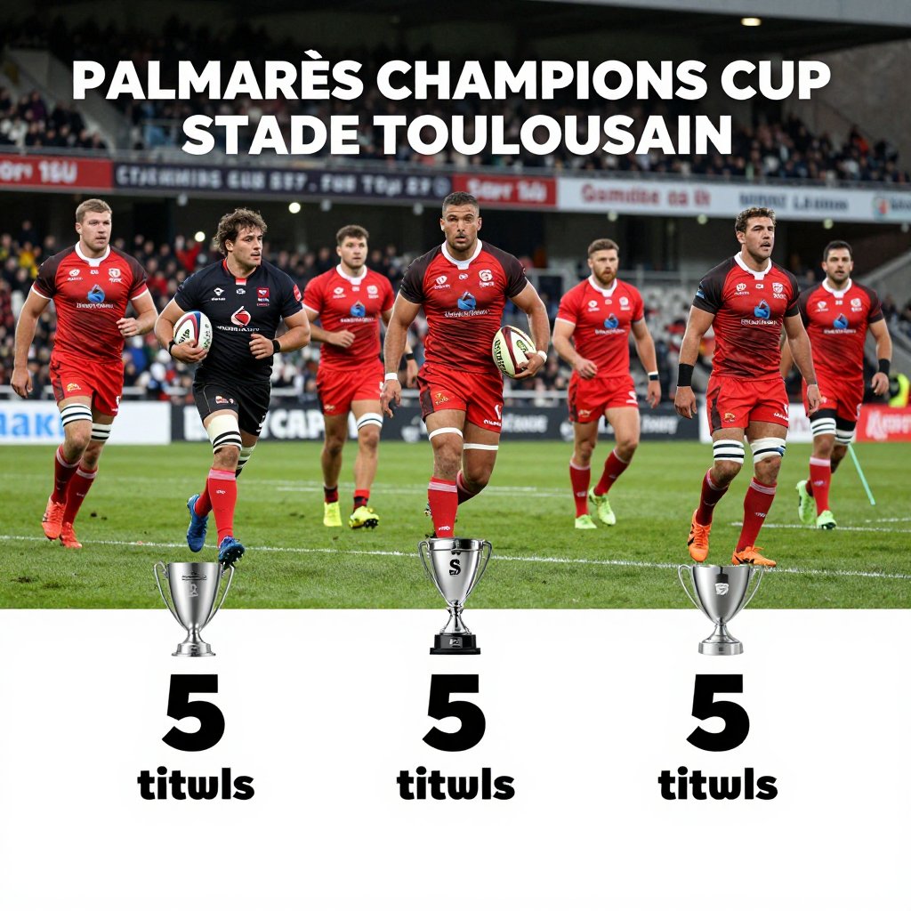 Palmarès Champions Cup du Stade Toulousain : 5 titres