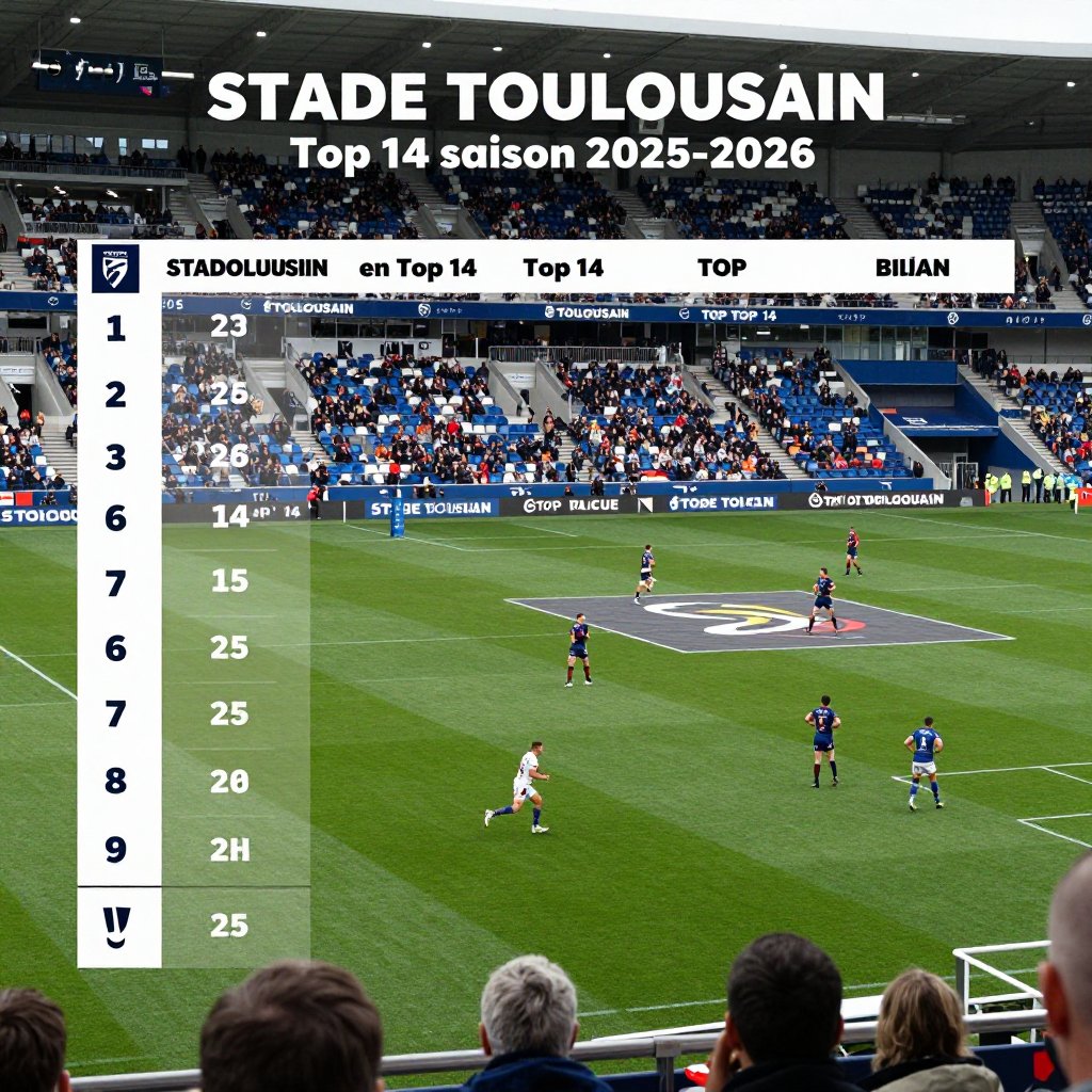 Stade Toulousain en Top 14 saison 2025-2026 : bilan
