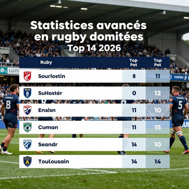 Statistiques avancées en rugby : données Top 14 2026
