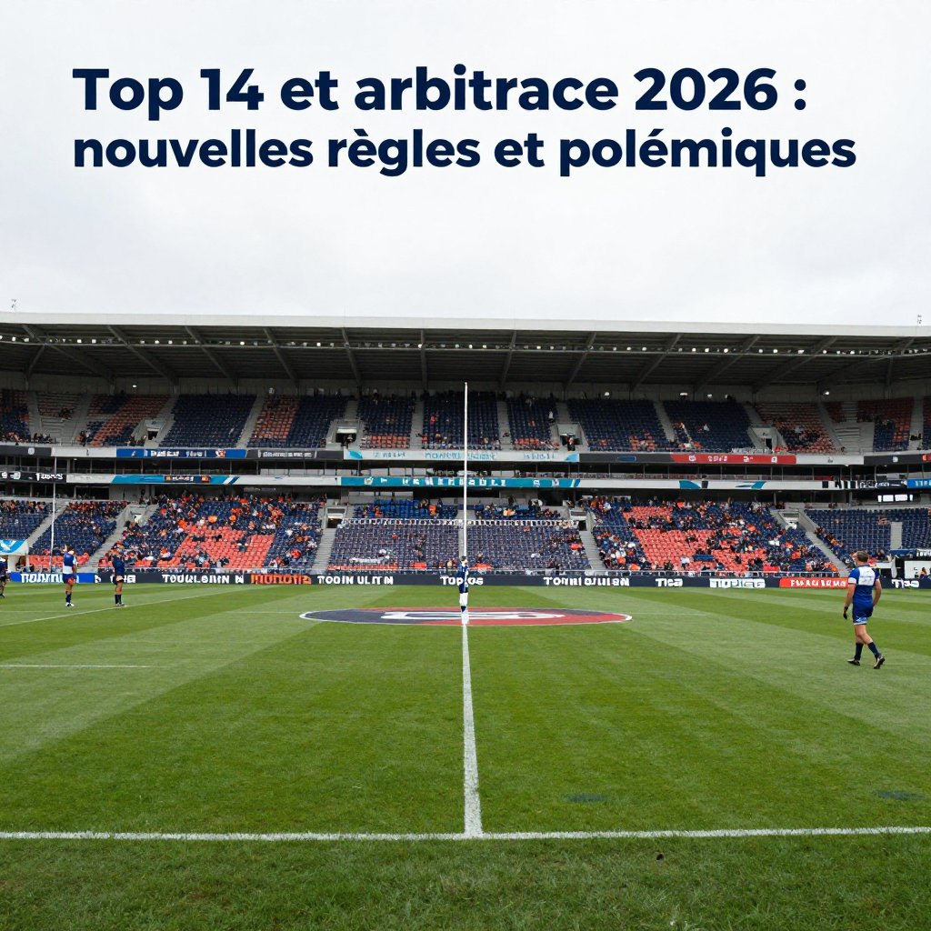 Top 14 et arbitrage 2026 : nouvelles règles et polémiques