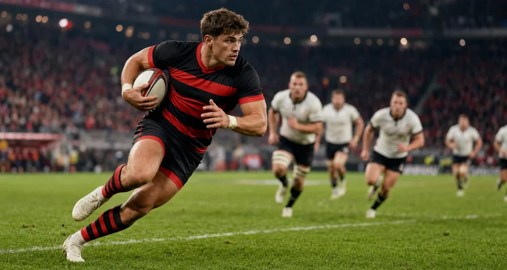 Ange Capuozzo rugby Toulouse : le profil qui accélère le jeu rouge et noir